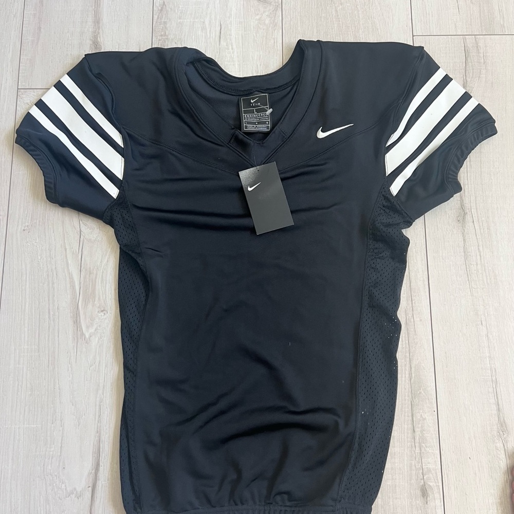 Nike Vapor Pro Practice Football Jersey Black White CI3767-106 Boys Size L
